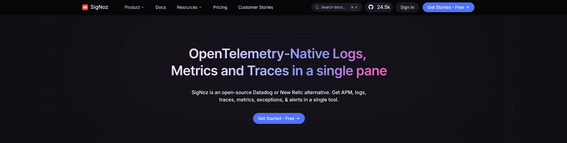 observability tools 12 signoz