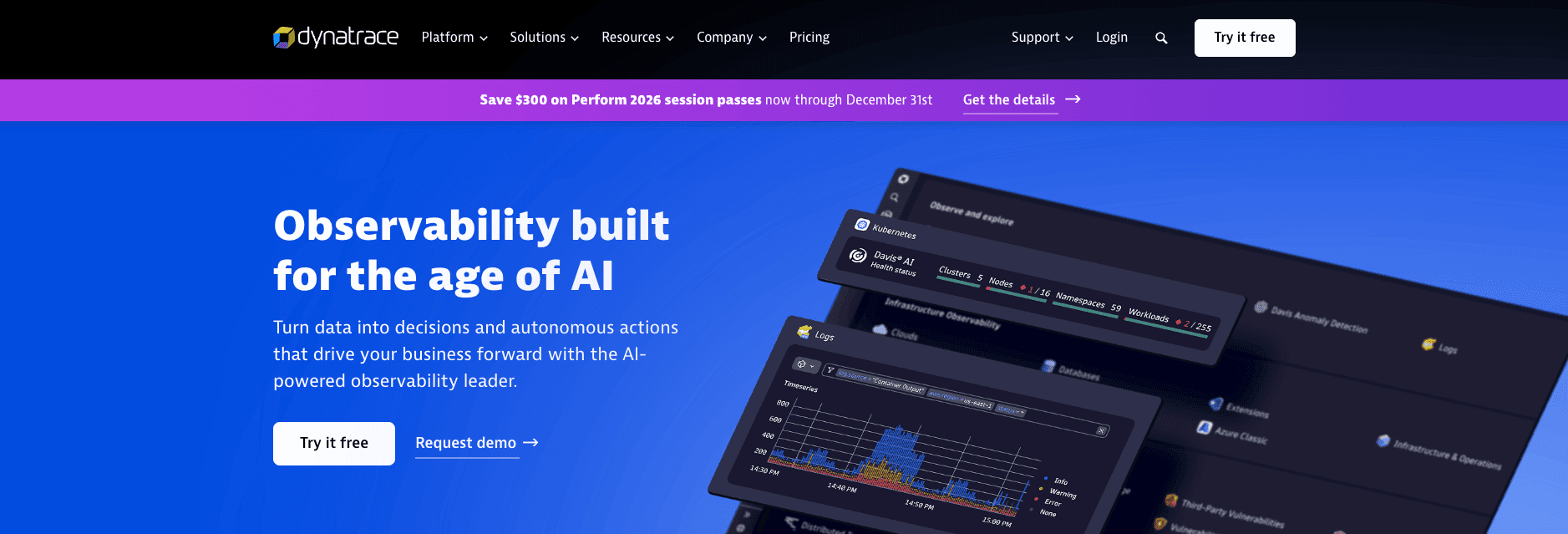 observability tools 15 dynatrace