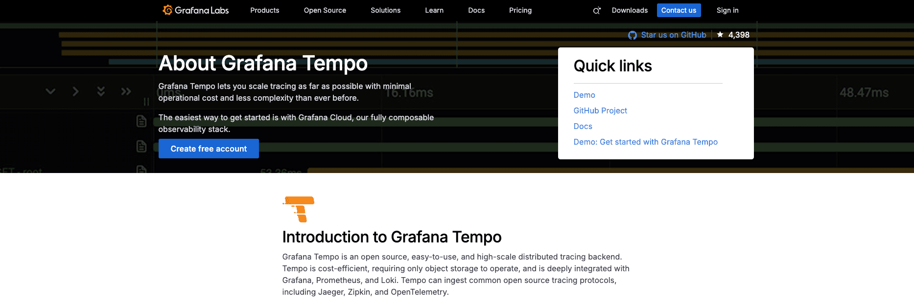 observability tools 8 tempo