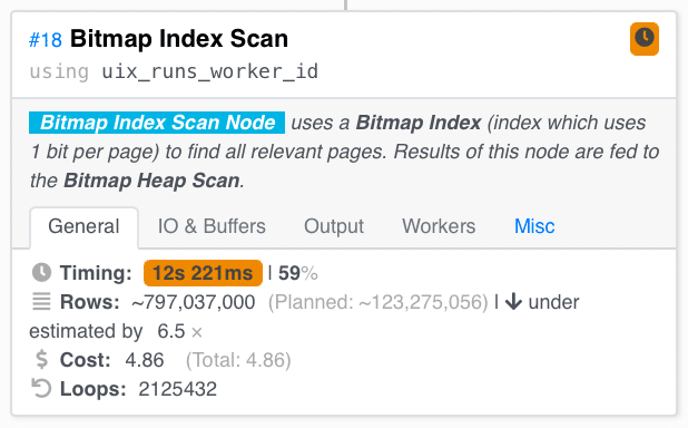 bitmap index scan