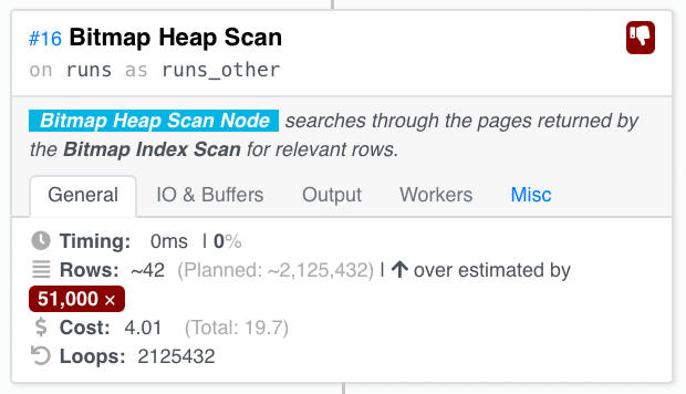 bitmap heap scan