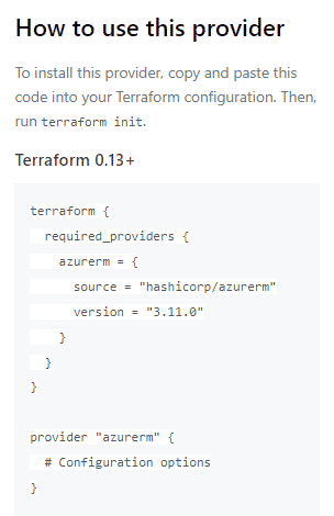 how to use this provider - terraform providers