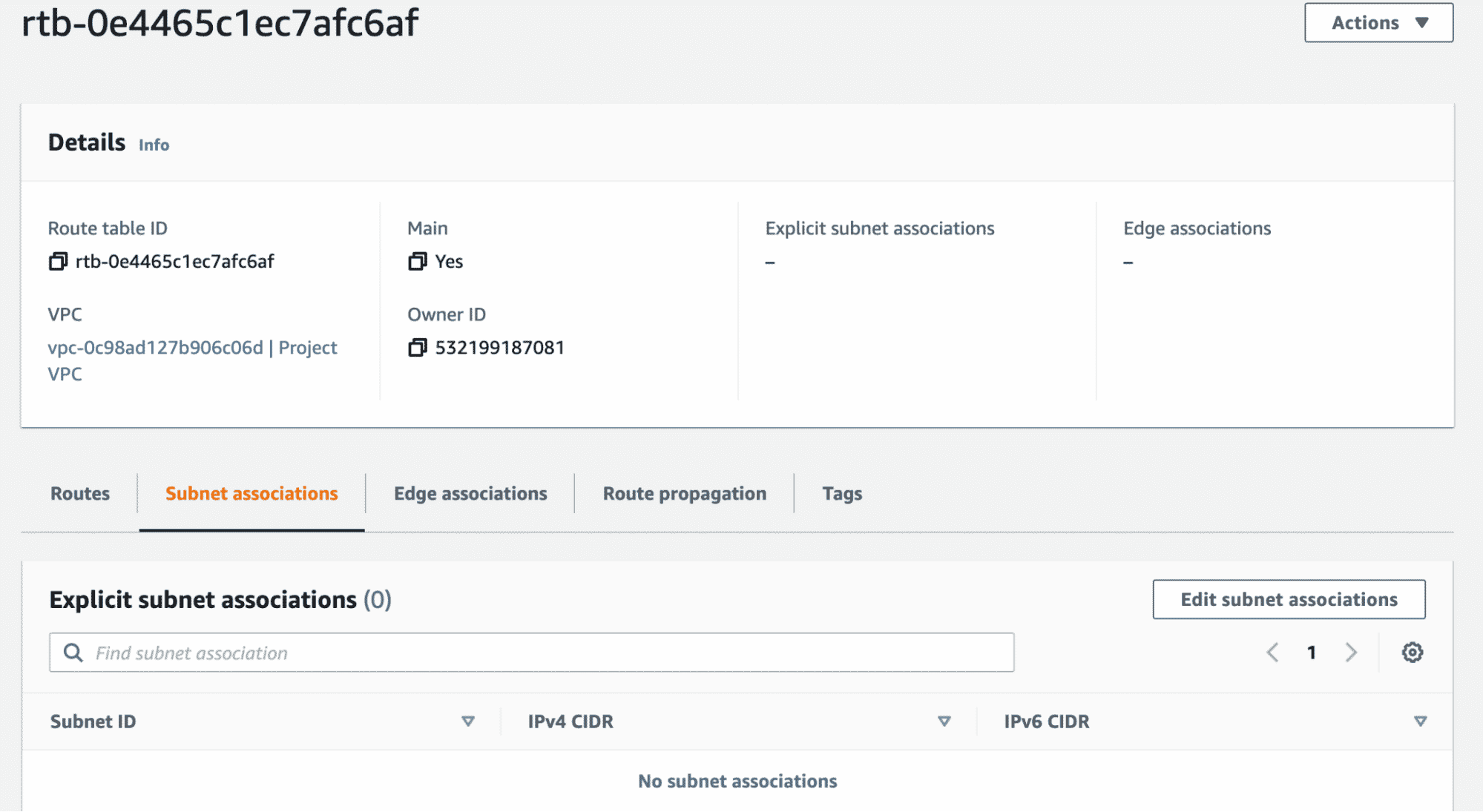 Create a 2nd Route Table - AWS VPC