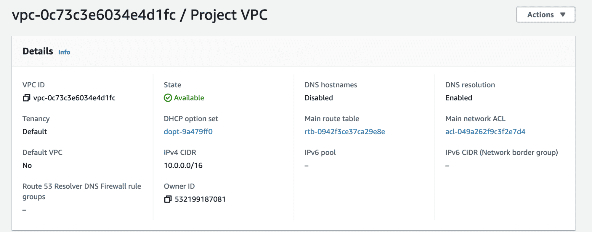 Project VPC
