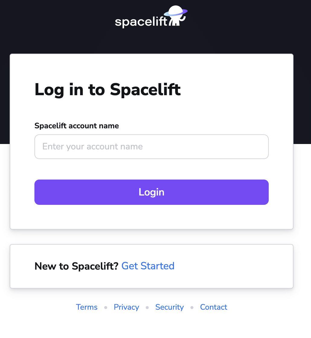 spacelift migration tool log in to spacelift