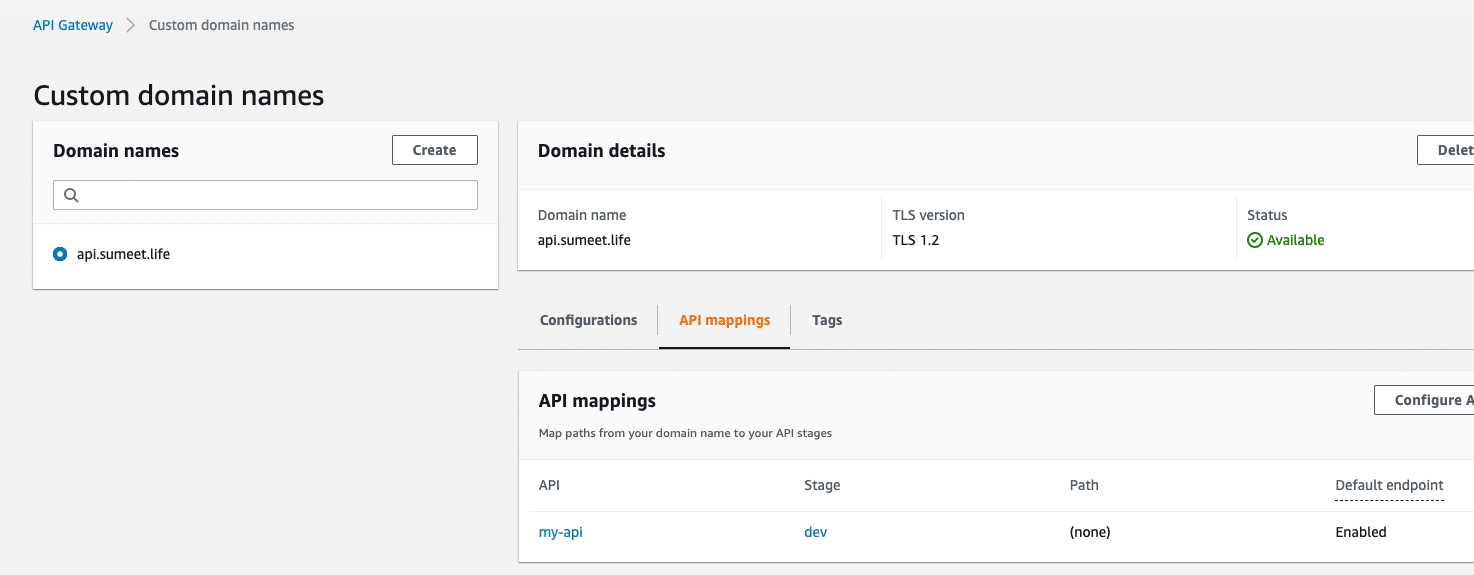 api gateway custom domain names
