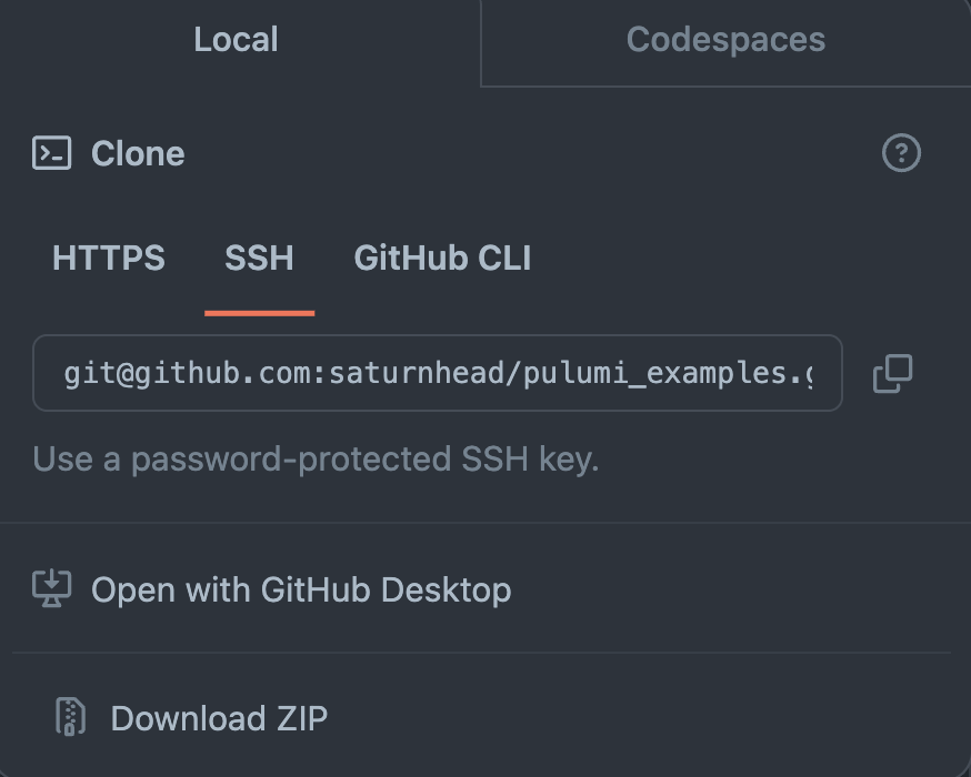 pulumi github actions get repo link
