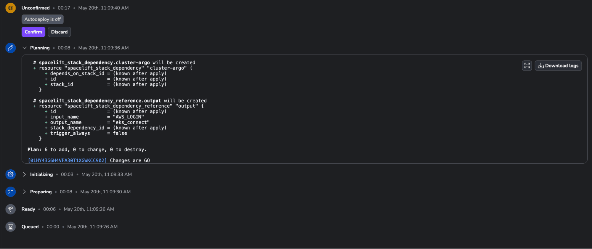 admin stack terraform kubernetes