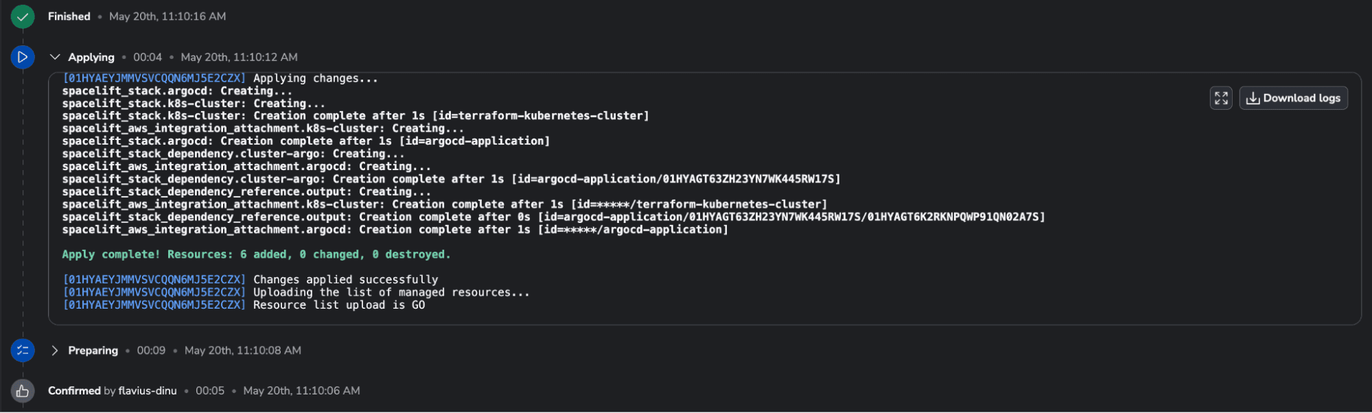 argocd terraform create resources